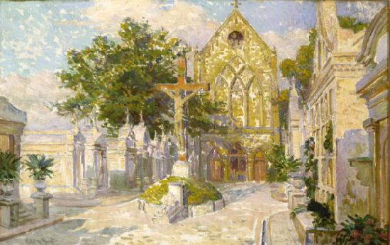 Robert Wadsworth Grafton Saint Roch Cemetery Chapel and Campo Santo Germany oil painting art